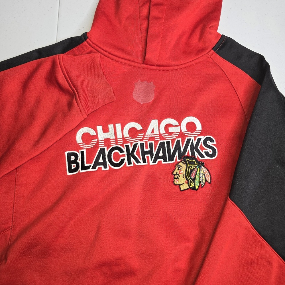 NHL CHICAGO BLACKHAWKS Reebok Youth XL‎ 18/20 Hooded Sweatshirt -708